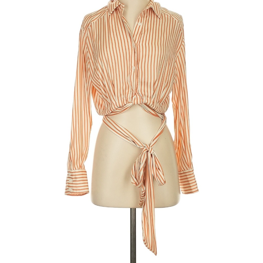 Free People Striped Blouse